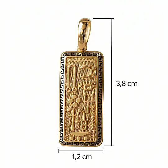 Antik Mısır Hiyeroglif Kolye Ucu - 3