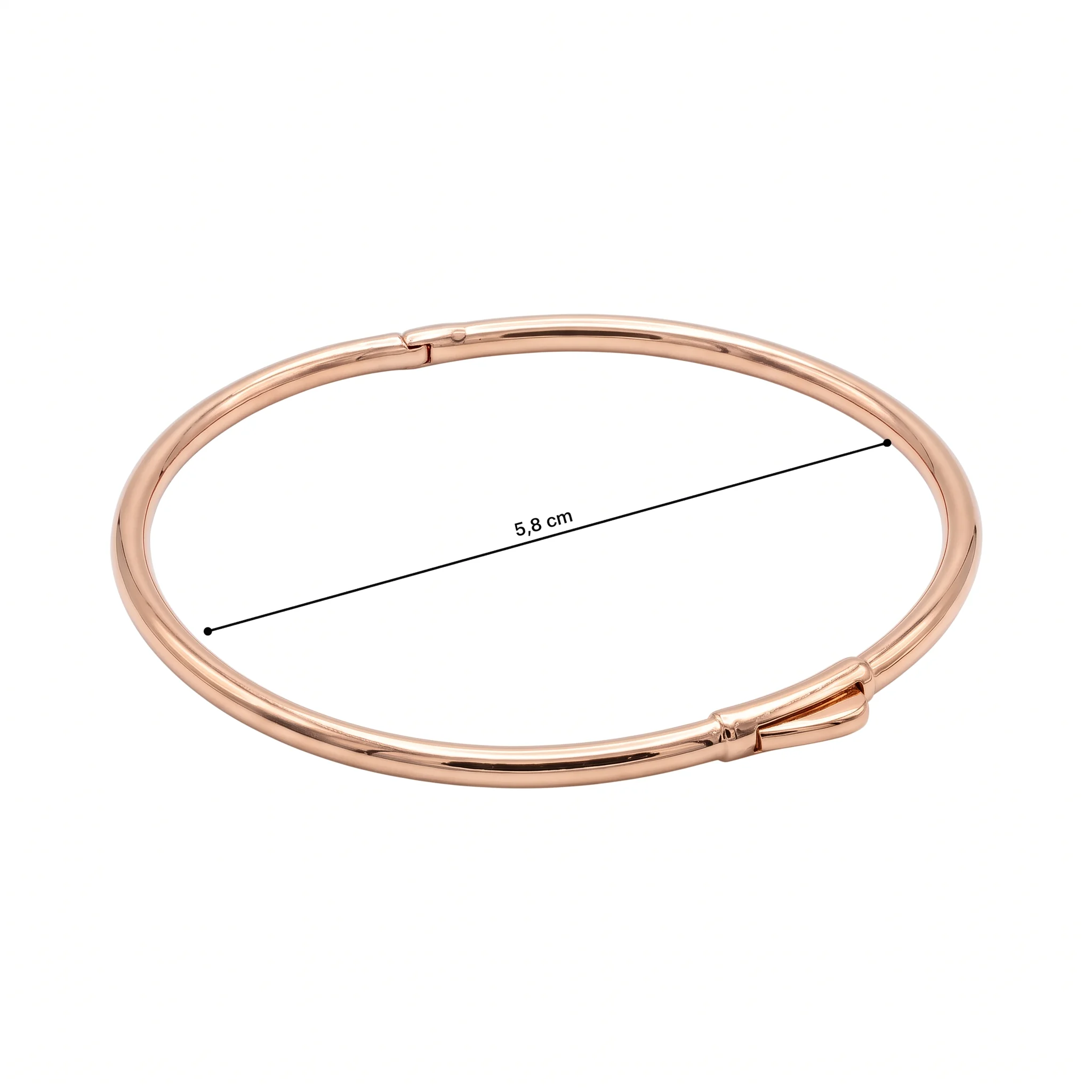 Minimal Rose Altın Kelepçe - 2